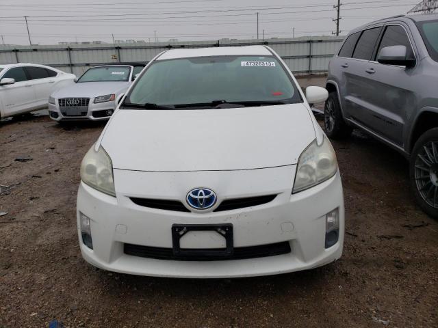 JTDKN3DU6B0256154 - 2011 TOYOTA PRIUS WHITE photo 5