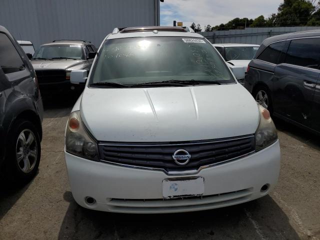 5N1BV28U47N139649 - 2007 NISSAN QUEST S WHITE photo 5