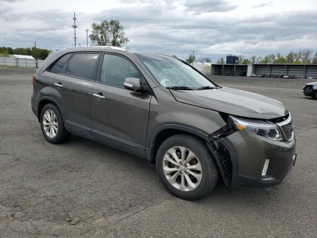 5XYKU4A79EG523146 - 2014 KIA SORENTO EX GRAY photo 4