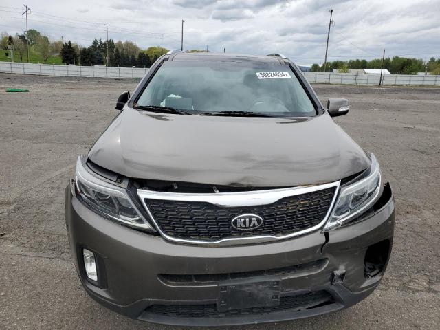 5XYKU4A79EG523146 - 2014 KIA SORENTO EX GRAY photo 5