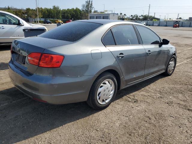 3VW2K7AJ0BM088371 - 2011 VOLKSWAGEN JETTA BASE GRAY photo 3