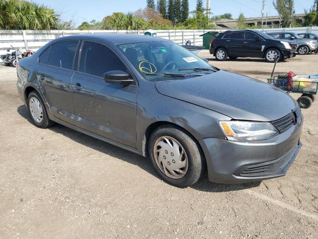 3VW2K7AJ0BM088371 - 2011 VOLKSWAGEN JETTA BASE GRAY photo 4