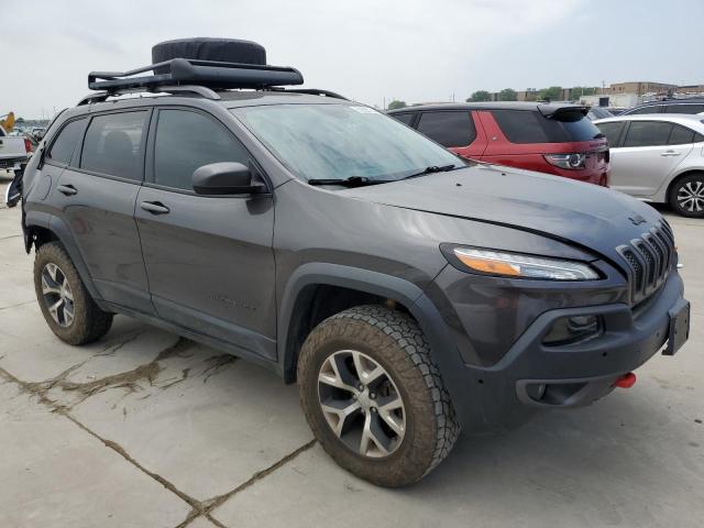 1C4PJMBS1HW606515 - 2017 JEEP CHEROKEE TRAILHAWK ნაცრისფერი ფოტო 4