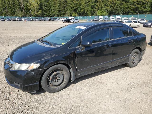 2HGFA16549H361757 - 2009 HONDA CIVIC LX BLACK photo 1