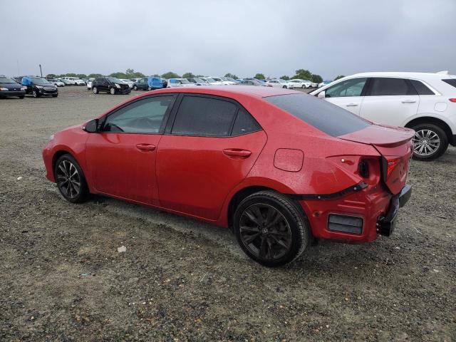 2T1BURHE3HC886303 - 2017 TOYOTA COROLLA L RED photo 2