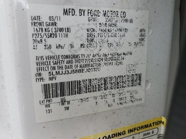 5LMJJ3J58BEJ06370 - 2011 LINCOLN NAVIGATOR L თეთრი ფოტო 13