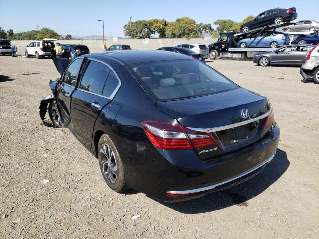 1HGCR2F35HA296754 - 2017 HONDA ACCORD LX BLACK photo 3