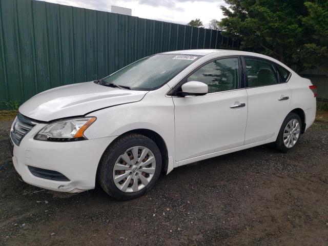 3N1AB7AP6FY379977 - 2015 NISSAN SENTRA S WHITE photo 1