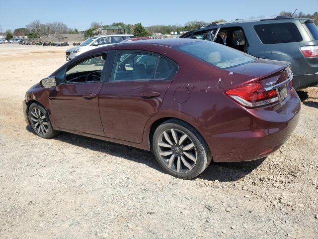 19XFB2F90FE034994 - 2015 HONDA CIVIC EXL MAROON photo 2