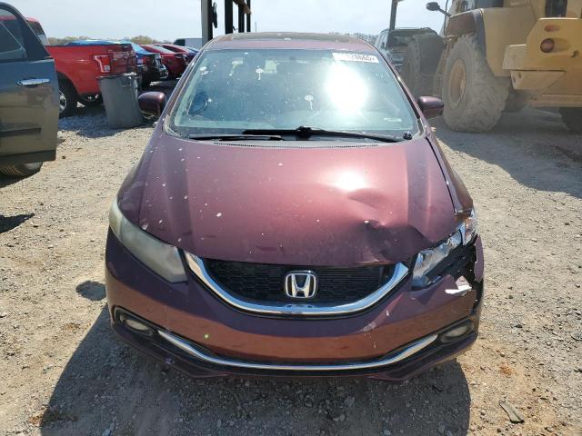 19XFB2F90FE034994 - 2015 HONDA CIVIC EXL MAROON photo 5