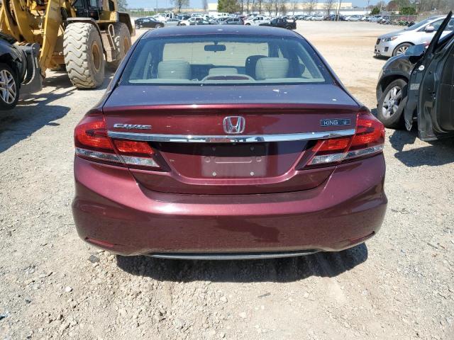 19XFB2F90FE034994 - 2015 HONDA CIVIC EXL MAROON photo 6