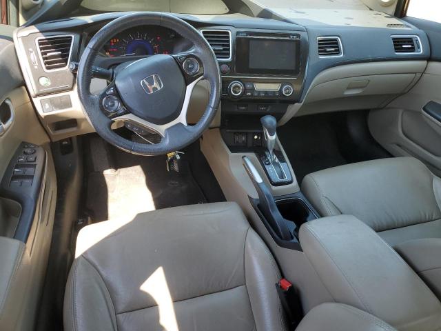 19XFB2F90FE034994 - 2015 HONDA CIVIC EXL MAROON photo 8