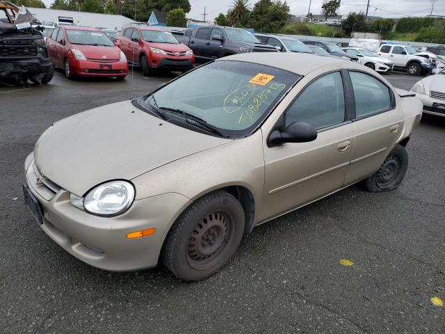 1B3ES46C02D647469 - 2002 DODGE NEON SE GOLD photo 1