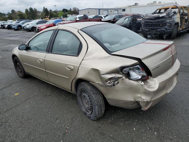 1B3ES46C02D647469 - 2002 DODGE NEON SE GOLD photo 2