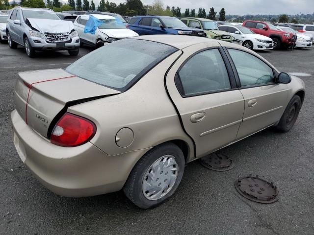 1B3ES46C02D647469 - 2002 DODGE NEON SE GOLD photo 3