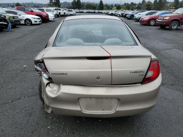 1B3ES46C02D647469 - 2002 DODGE NEON SE GOLD photo 6