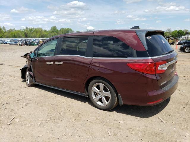 5FNRL6H56LB072165 - 2020 HONDA ODYSSEY EX MAROON photo 2