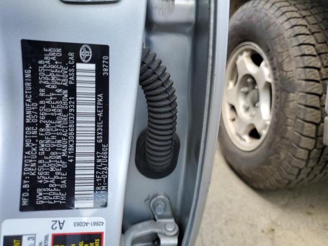 4T1BK3DB6BU379321 - 2011 TOYOTA AVALON BASE 银色 照片 12