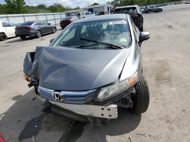 JHMFB4F3XCS002133 - 2012 HONDA CIVIC HYBRID L GRAY photo 5