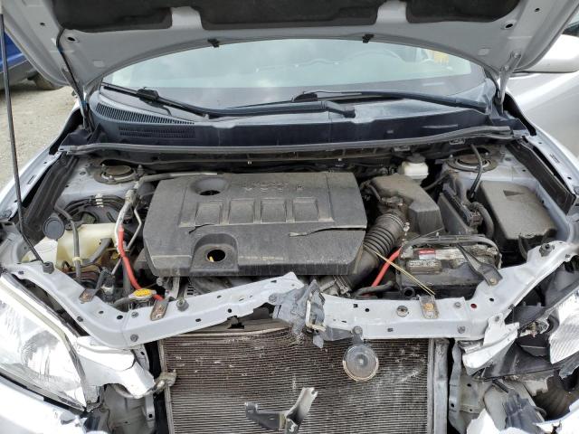 2T1KU4EE3BC556210 - 2011 TOYOTA COROLLA MA SILVER photo 11