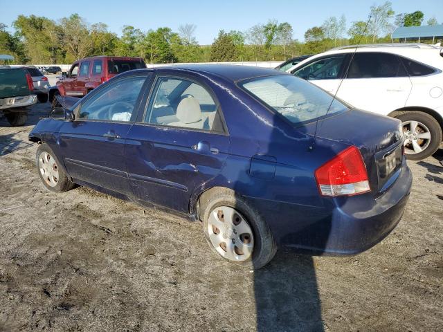 KNAFE221295587540 - 2009 KIA SPECTRA EX BLUE photo 2