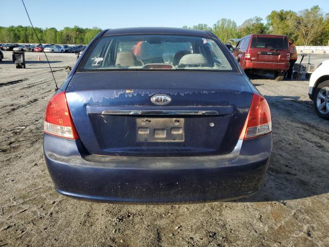 KNAFE221295587540 - 2009 KIA SPECTRA EX BLUE photo 6