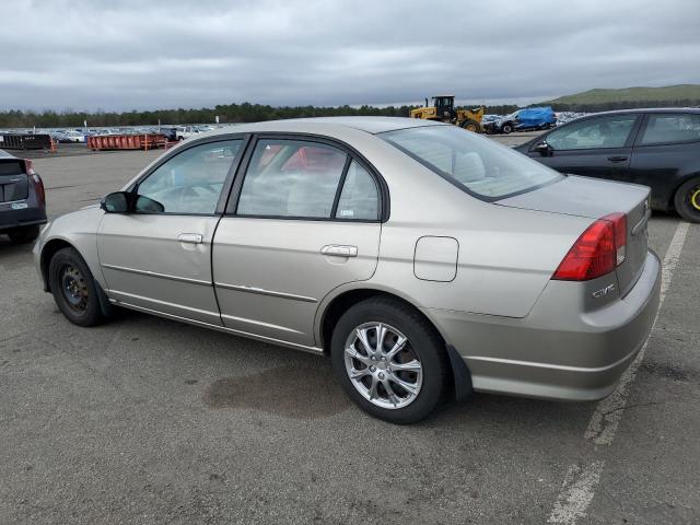 2HGES16554H514745 - 2004 HONDA CIVIC LX GRAY photo 2