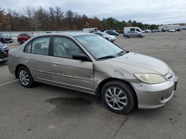 2HGES16554H514745 - 2004 HONDA CIVIC LX GRAY photo 4