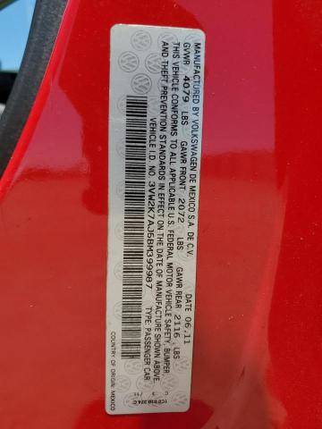 3VW2K7AJ5BM399987 - 2011 VOLKSWAGEN JETTA BASE Qırmızı foto 13