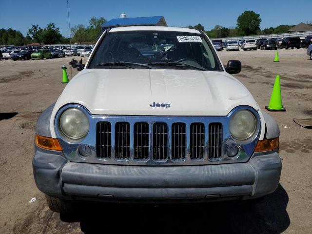 1J4GL48K27W580419 - 2007 JEEP LIBERTY SPORT WHITE photo 5