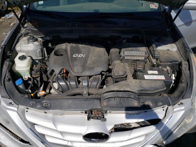 5NPEB4AC2CH424853 - 2012 HYUNDAI SONATA GLS SILVER photo 11