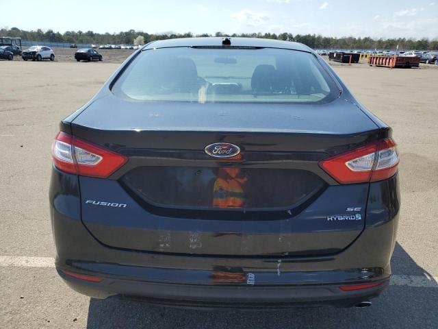 3FA6P0LU5DR304845 - 2013 FORD FUSION SE HYBRID BLACK photo 6