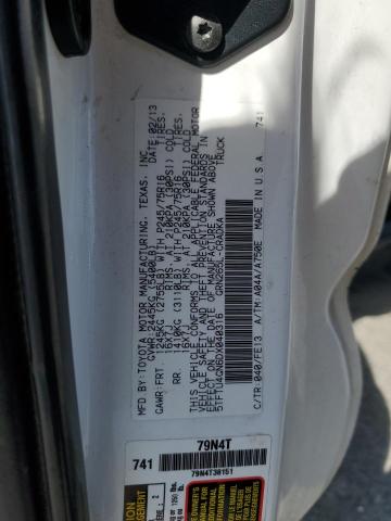 5TFTU4GN6DX040316 - 2013 TOYOTA TACOMA PRERUNNER ACCESS CAB WHITE photo 12