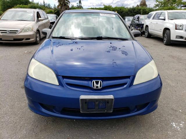 2HGES16335H537151 - 2005 HONDA CIVIC DX VP Mavi foto 5