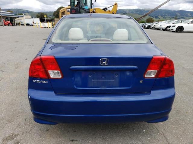 2HGES16335H537151 - 2005 HONDA CIVIC DX VP Mavi foto 6