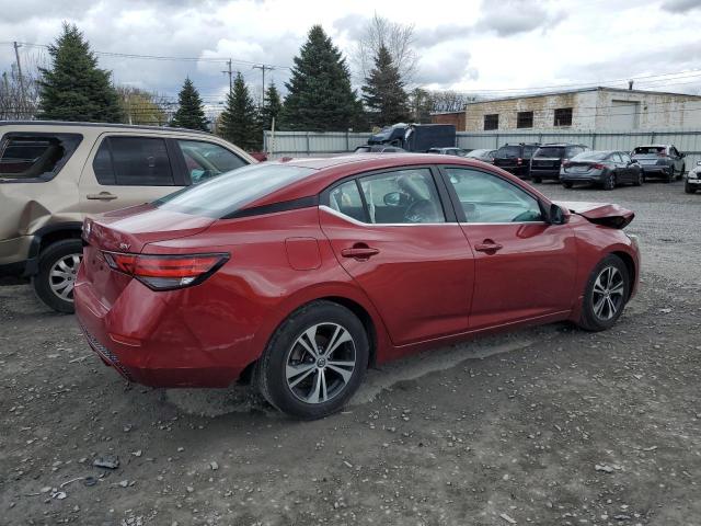 3N1AB8CV4LY205659 - 2020 NISSAN SENTRA SV RED photo 3