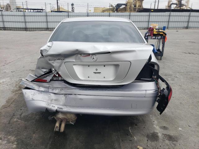 WDBRF61J83A402264 - 2003 MERCEDES-BENZ C 240 SILVER photo 6