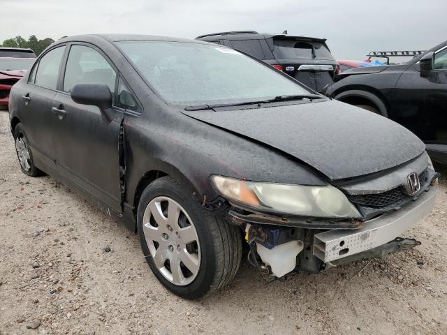 19XFA1F56BE029321 - 2011 HONDA CIVIC LX BLACK photo 4