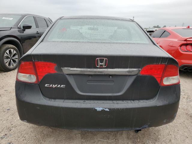19XFA1F56BE029321 - 2011 HONDA CIVIC LX BLACK photo 6