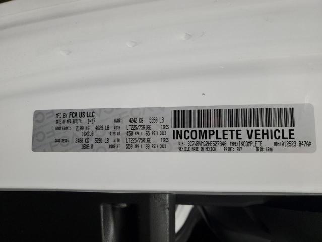 3C7WRVMG2HE527340 - 2017 RAM PROMASTER 3500 STANDARD Weiß Foto 13