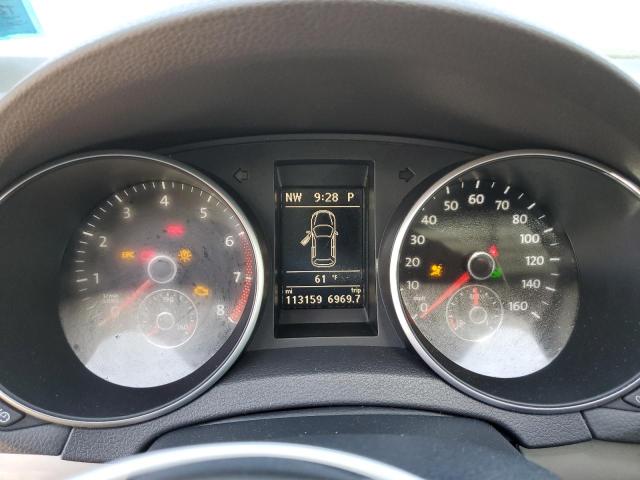 WVWDB7AJ8DW124242 - 2013 VOLKSWAGEN GOLF BLUE photo 9