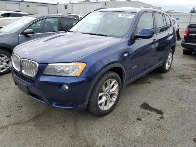 5UXWX9C54D0A29767 - 2013 BMW X3 XDRIVE28I BLUE photo 1