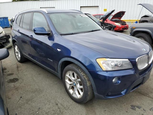 5UXWX9C54D0A29767 - 2013 BMW X3 XDRIVE28I BLUE photo 4