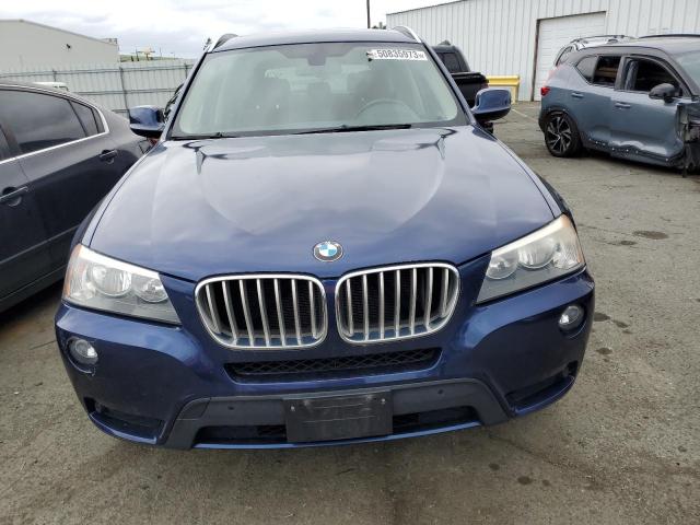 5UXWX9C54D0A29767 - 2013 BMW X3 XDRIVE28I BLUE photo 5