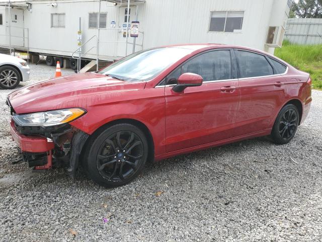 3FA6P0HD4KR126643 - 2019 FORD FUSION SE RED photo 1