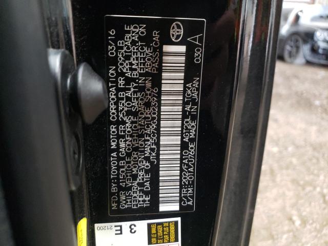 JTKJF5C79GJ023976 - 2016 TOYOTA SCION TC 黑色 照片 12