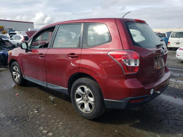 JF2SJAACXEH475315 - 2014 SUBARU FORESTER 2.5I BURGUNDY photo 2