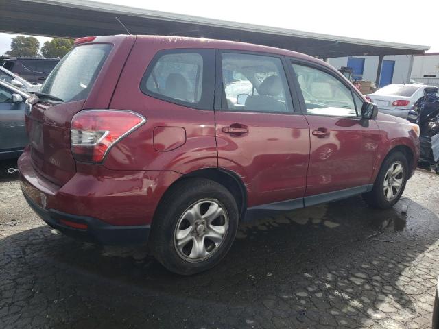 JF2SJAACXEH475315 - 2014 SUBARU FORESTER 2.5I BURGUNDY photo 3