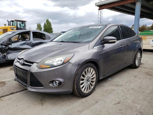 1FAHP3J27CL473919 - 2012 FORD FOCUS TITANIUM GRAY photo 1