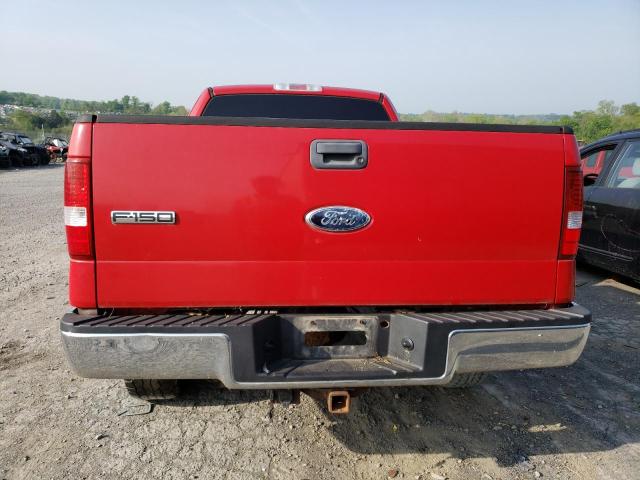 1FTPX14V76FB55947 - 2006 FORD F150 RED photo 6